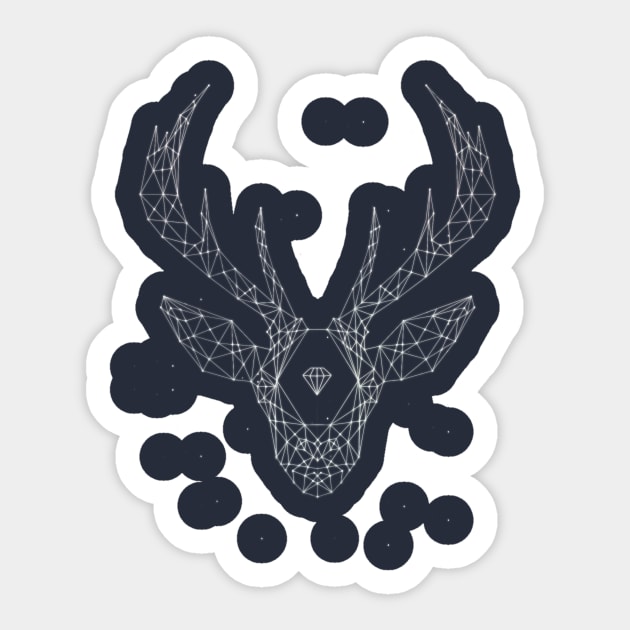 REINDEER CONSTELLATION Sticker by ElzeroStudio